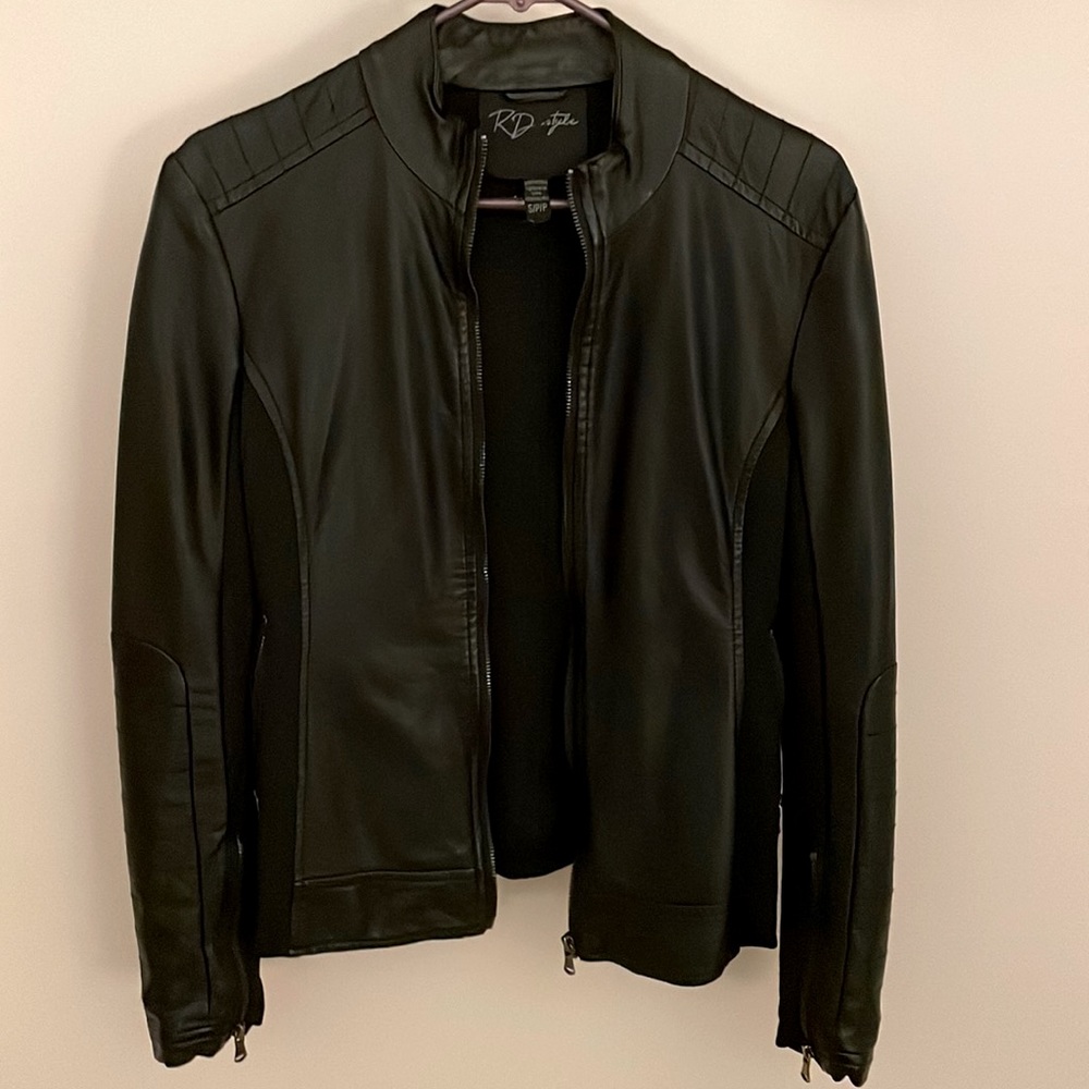Faux leather jacket from stitch fix
